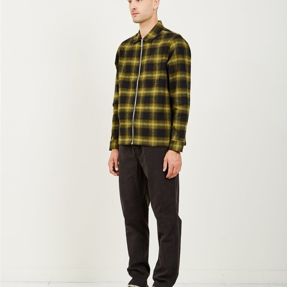 STUSSY SOLD OUT Black and Olive Green Plaid Shirt Jacket | Size S | Cotton | - Picture 4 of 17